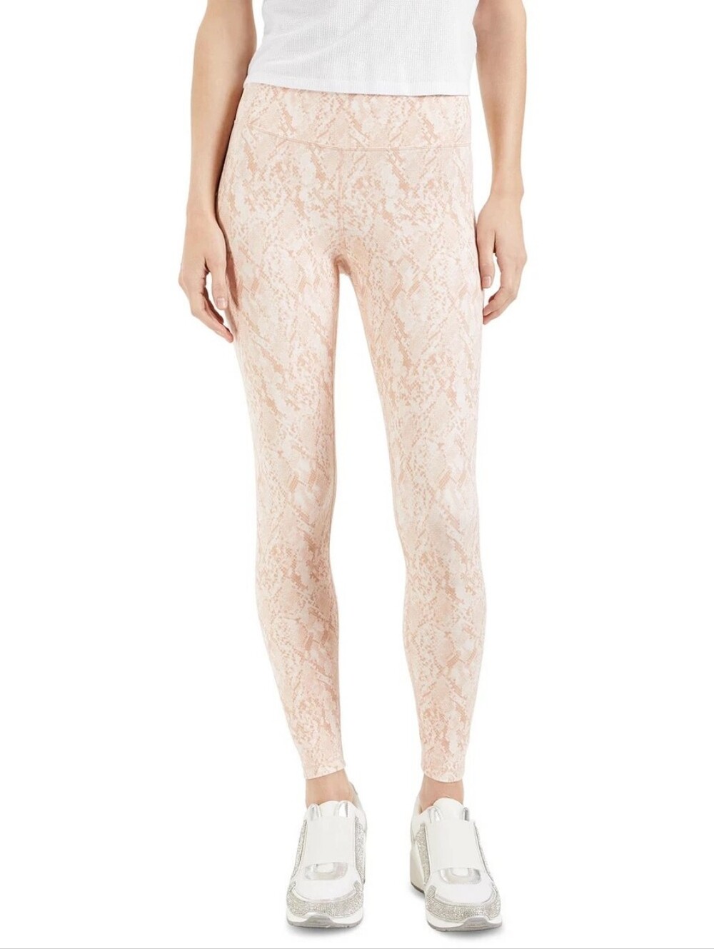 INC International Concepts Snake-Print Compression Leggings - Size M - NWT